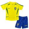 Oficiální Fotbalový Dres Brazílie 2002-2003 Domácí Retro pro Děti